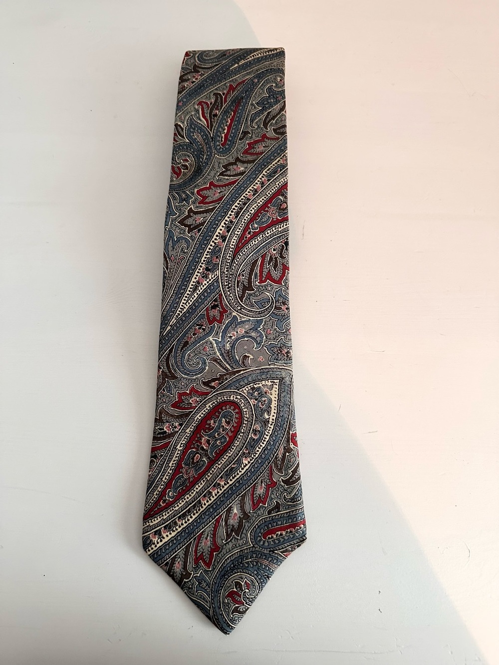 Yves Saint Laurent - Men’s, Vintage, 80’s, YSL, Neckwear, Paisley, Silk Tie